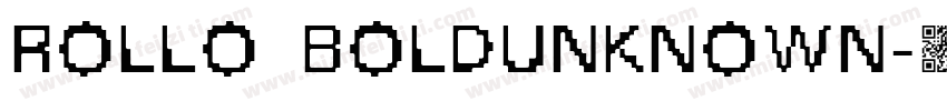 Rollo BoldUnknown字体转换